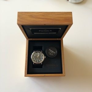 Shinola The Runwell 47mm Black Dial with Date